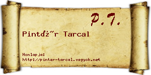 Pintér Tarcal névjegykártya